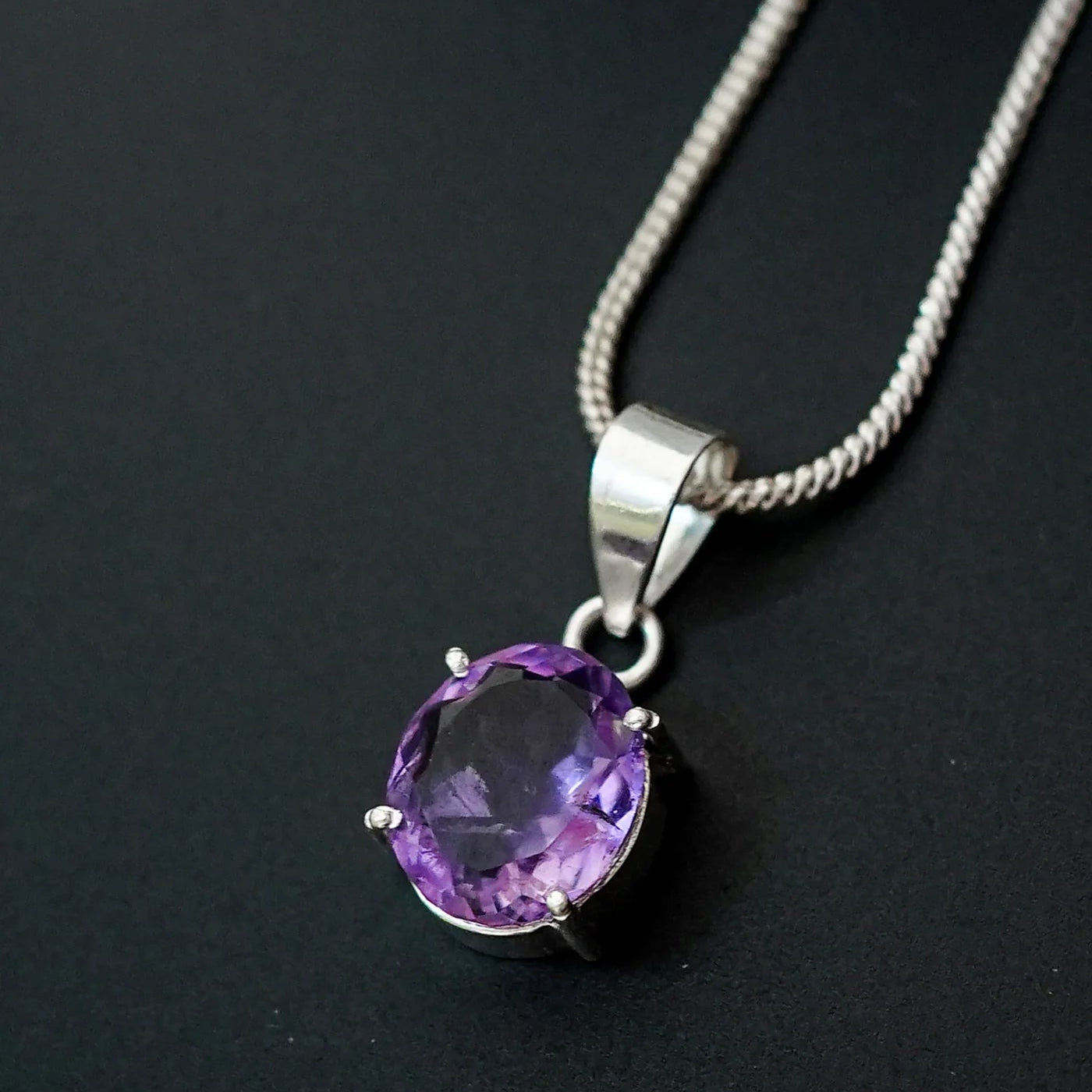 Raw Amethyst Pendant | Calm & Clarity