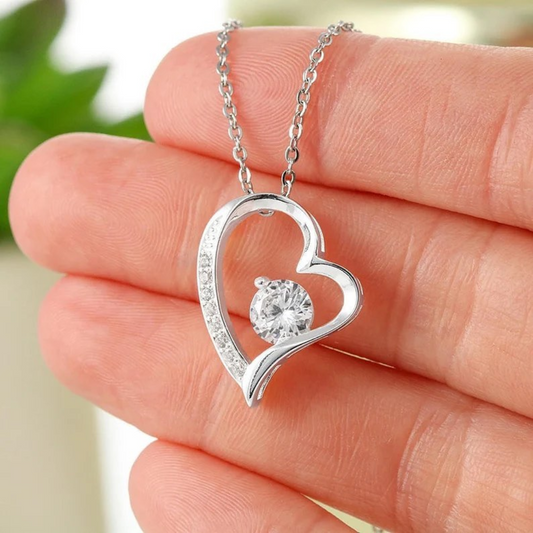 Silver Heart Pendant for Wife