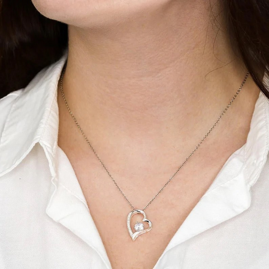 Silver Heart Pendant for Wife